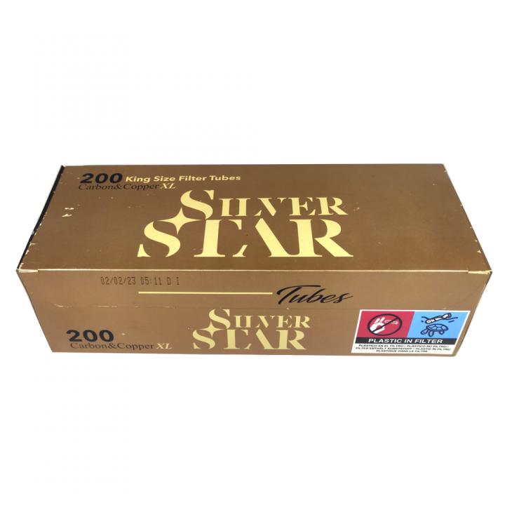 Гильзы "Silver Star Carbon & Copper XL Long Filter 200"