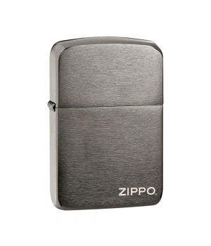 Zippo 24485 Black Ice® 1941 Replica with Zippo logo